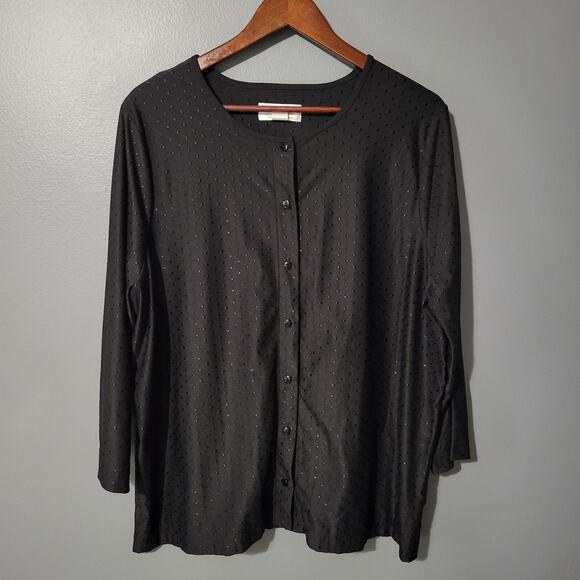 CJ Banks Tops - CJ Banks Cardigan Size 1X Black Classy Professional Womens Career Office Top